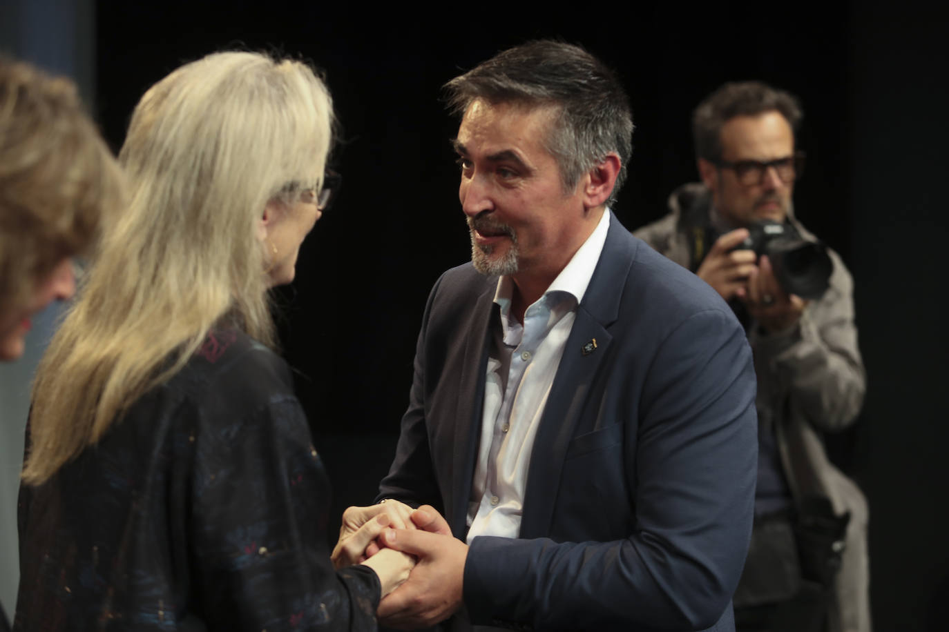 Emociones a flor de piel en el encuentro de Meryl Streep con alumnos de Arte Dramático