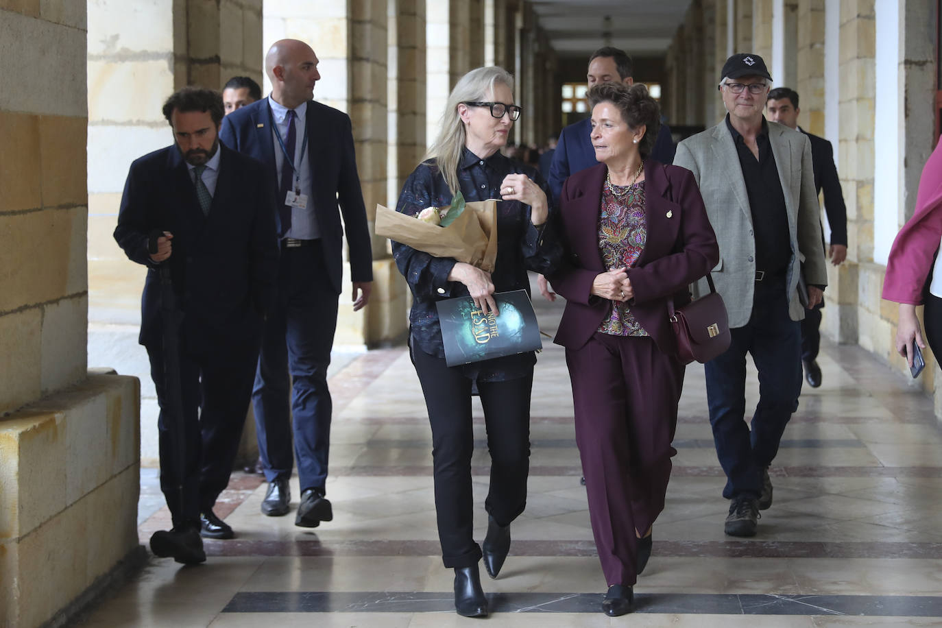 Emociones a flor de piel en el encuentro de Meryl Streep con alumnos de Arte Dramático