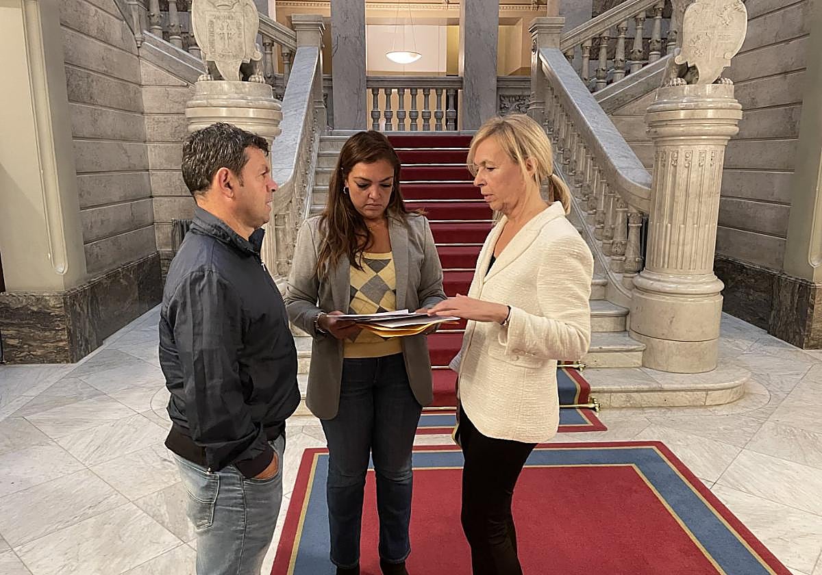 Juan Antonio del Peño, Carolina López y Sara Álvarez Rouco.
