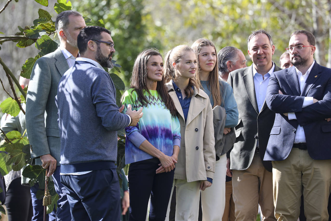 La Familia Real, en Arroes, Peón y Candanal para la entrega del Premio a Pueblo Ejemplar 2023