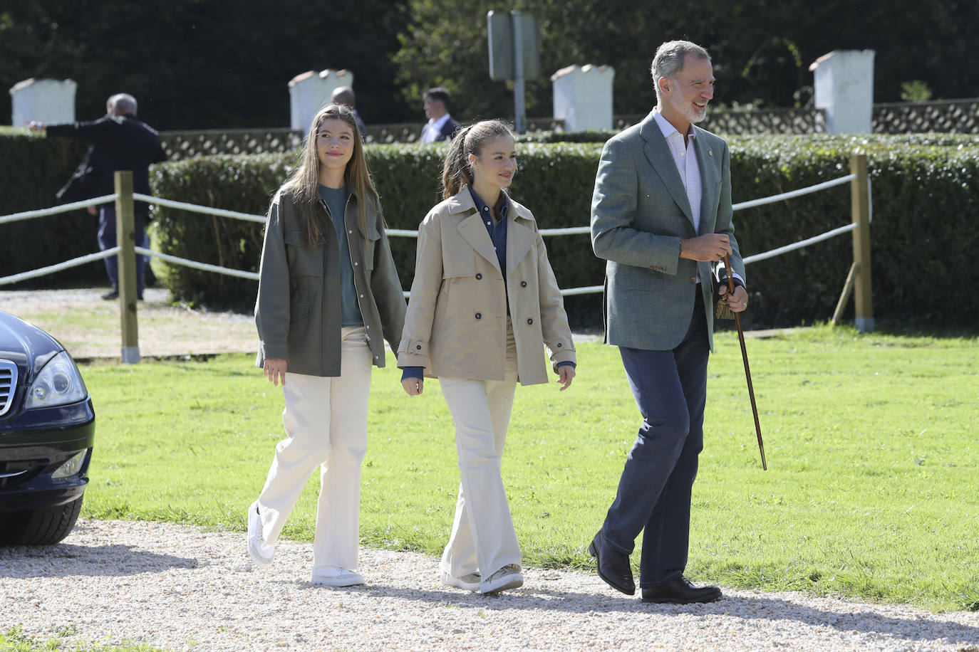 La Familia Real, en Arroes, Peón y Candanal para la entrega del Premio a Pueblo Ejemplar 2023