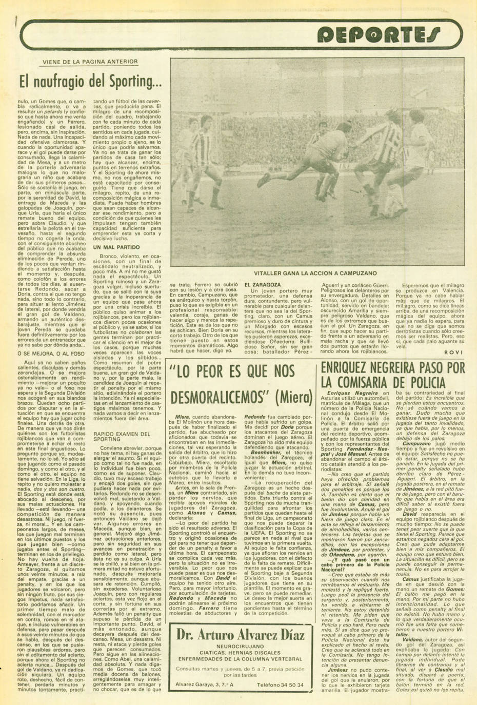 Imagen - EL COMERCIO recogió los pormenores la detención del colegiado barcelonés.