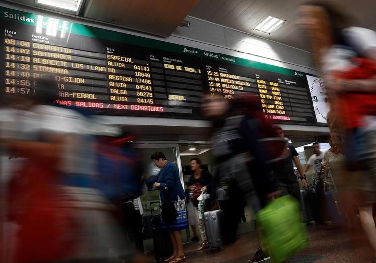 Estación de Chamartín, en Madrid.