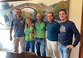 Los campeones fueron recibidos en el Consistorio.