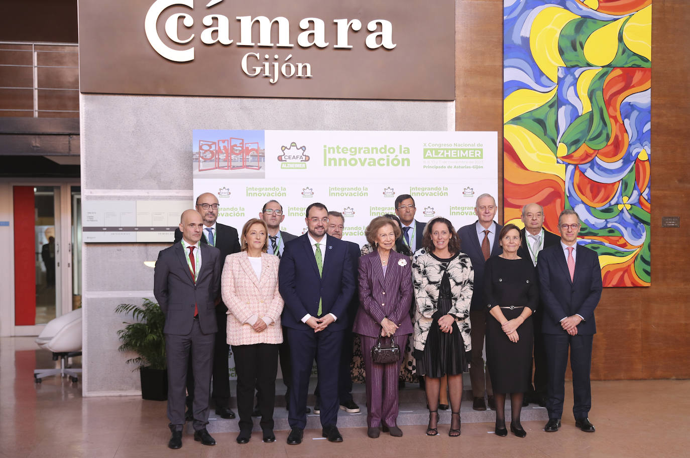 La Reina Sofía inaugura el Congreso Nacional de Alzheimer en Gijón