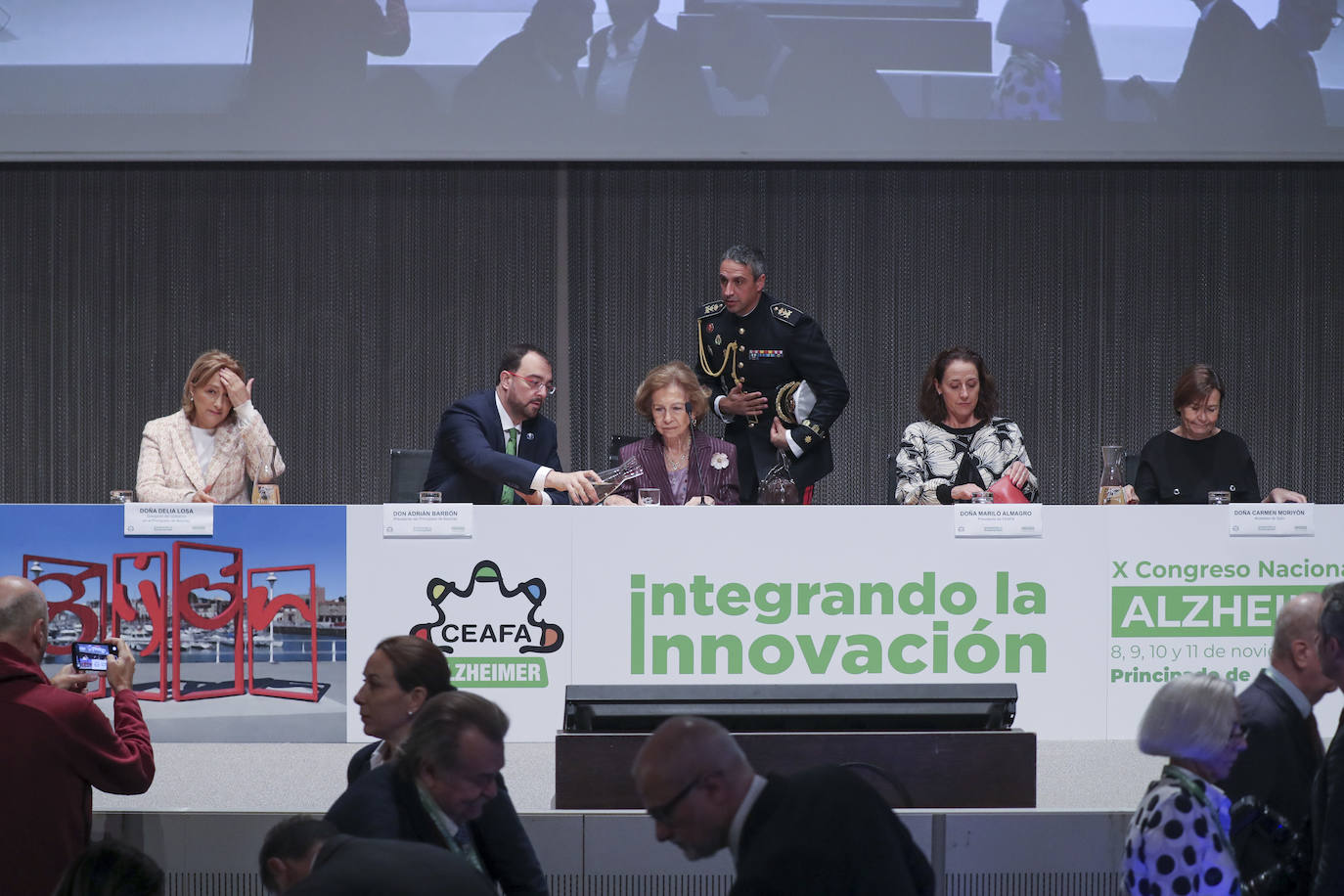 La Reina Sofía inaugura el Congreso Nacional de Alzheimer en Gijón