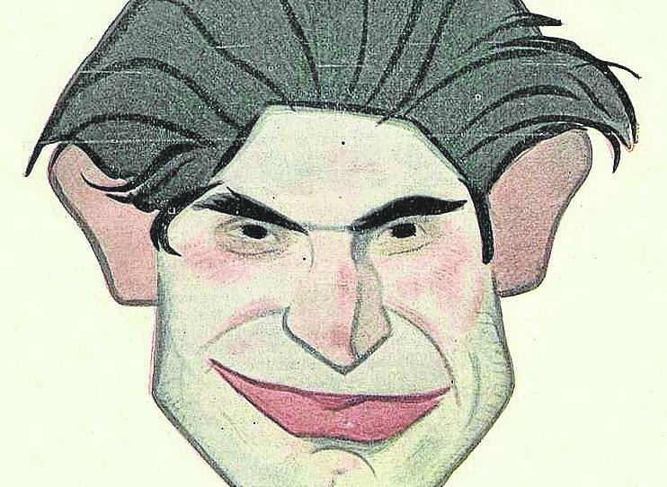 García Sanchiz retratado por Tovar, colaborador de EL COMERICIO.