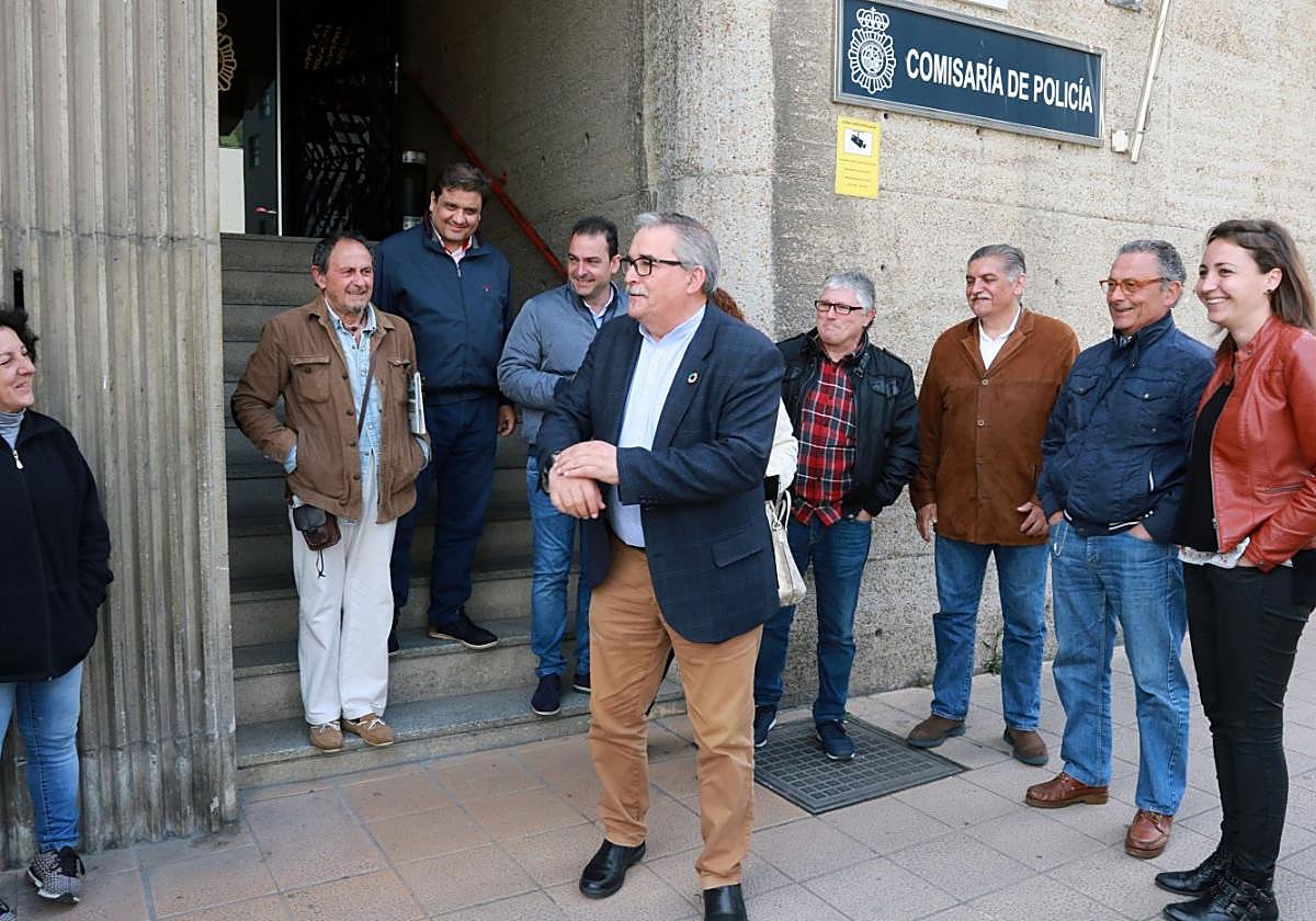 Aníbal Vázquez, en mayo de 2019, tras presentar denuncia por el caso de los pasquines.