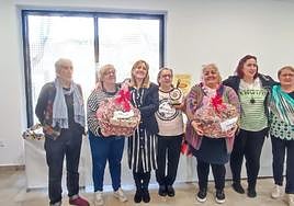 Ganadoras del certamen de tortilla de patata de Pénjamo.