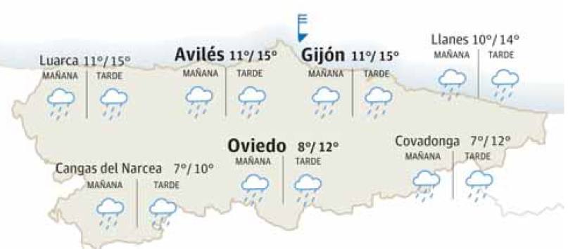 El tiempo que hará en Asturias este martes 21 de noviembre