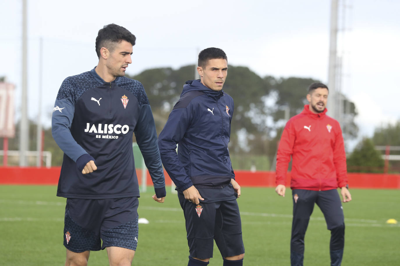 Entrenamiento del Sporting en Mareo del miércoles 22 de noviembre