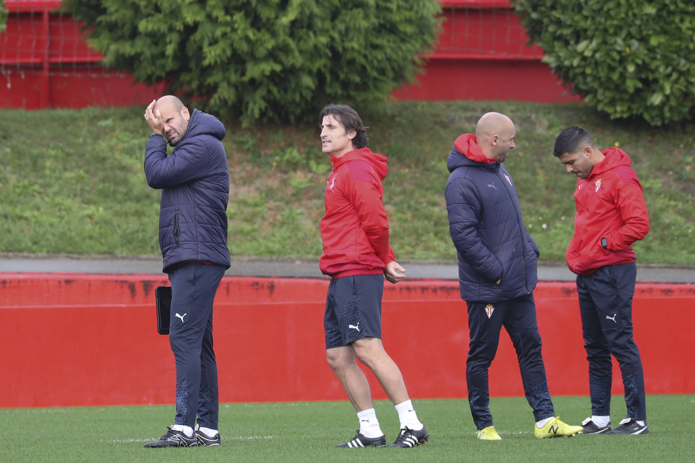 Entrenamiento del Sporting en Mareo del miércoles 22 de noviembre