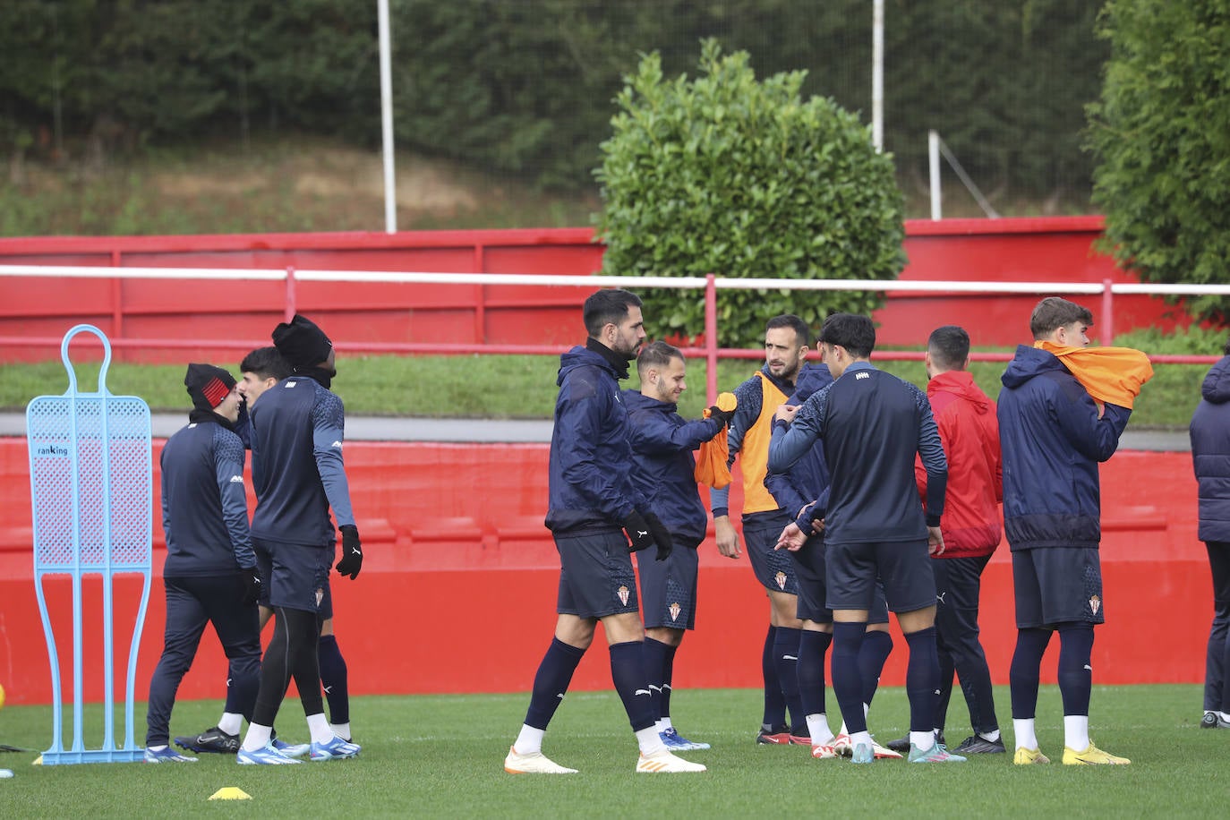 Entrenamiento del Sporting en Mareo del miércoles 22 de noviembre