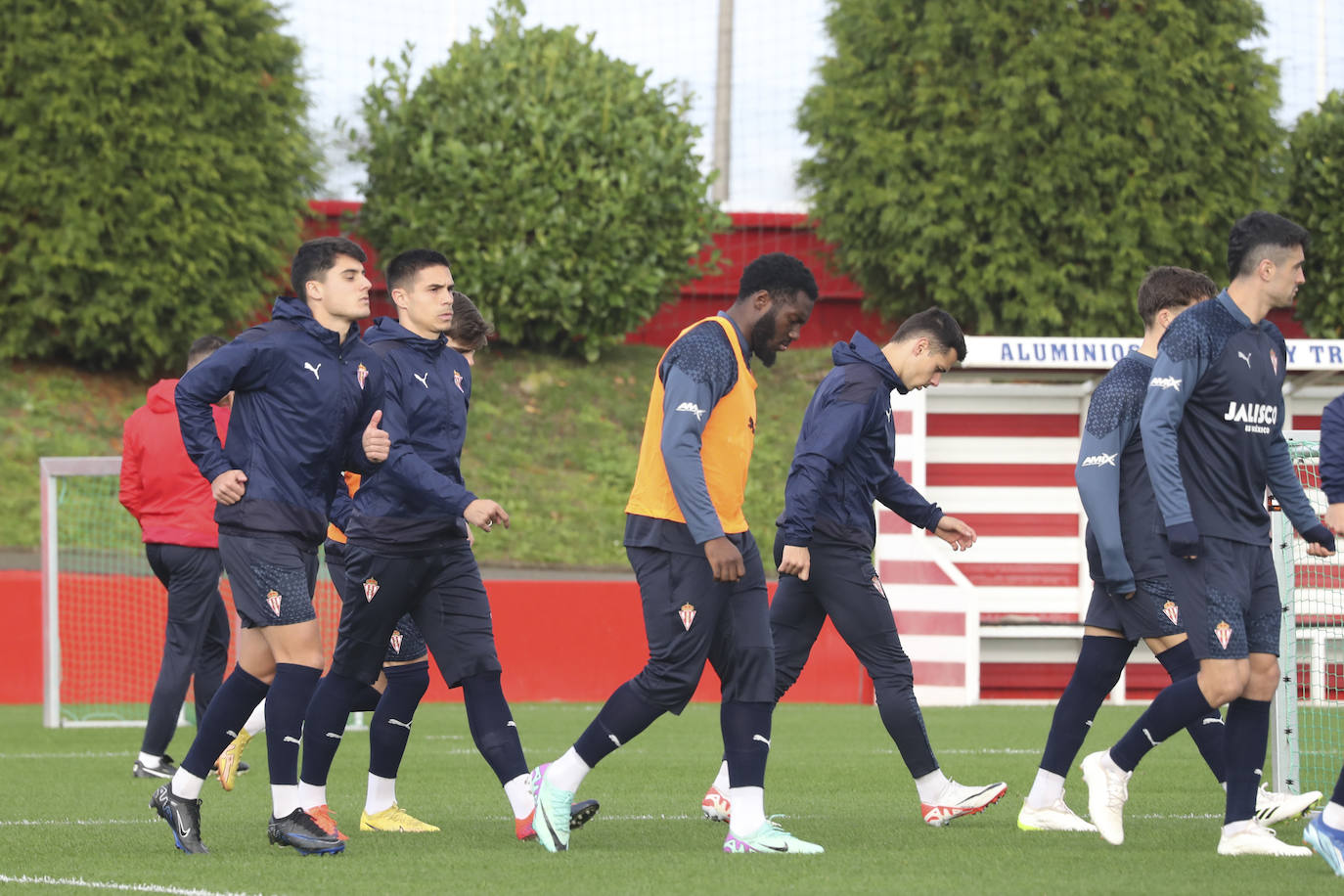 Entrenamiento del Sporting en Mareo del miércoles 22 de noviembre