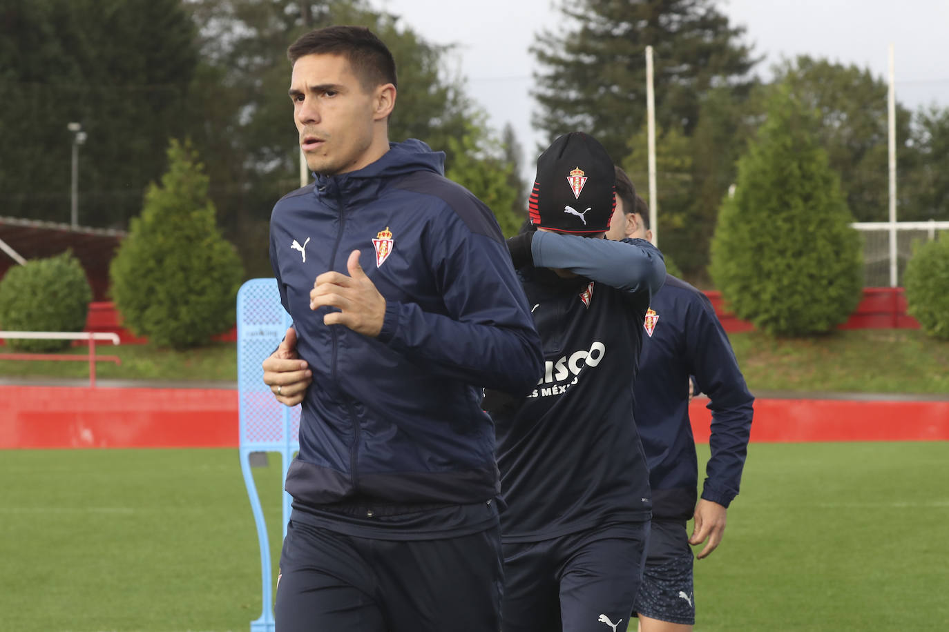 Entrenamiento del Sporting en Mareo del miércoles 22 de noviembre