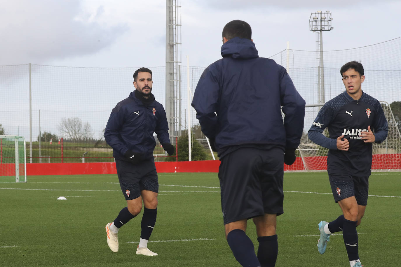 Entrenamiento del Sporting en Mareo del miércoles 22 de noviembre