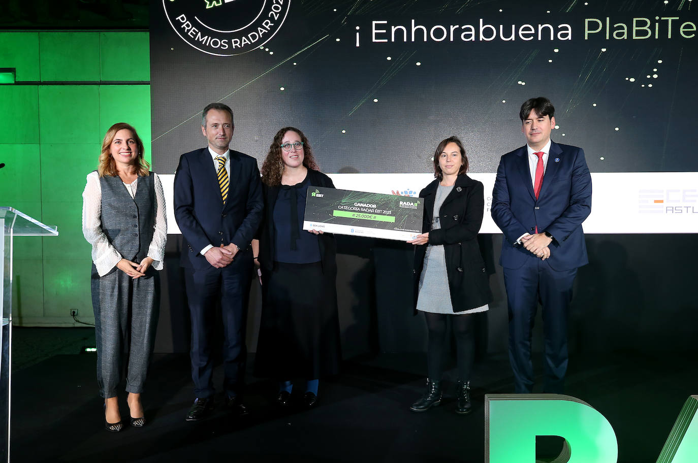 Los galardonados en los premios Radar