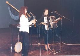 Belén Arboleya tocando en uno de sus conciertos.