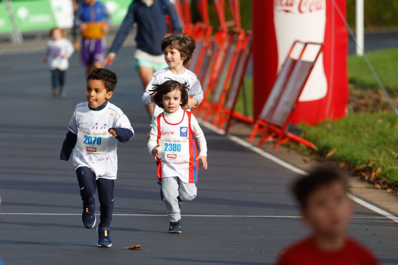 Más de 500 niños llenan el Cross Villa de Gijón