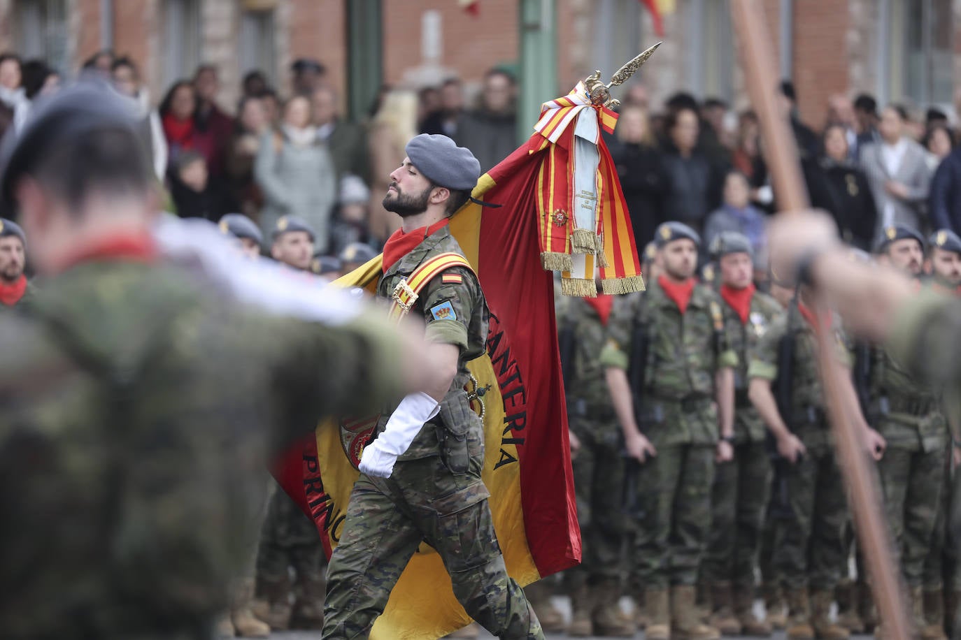 Cabo Noval celebra la Inmaculada, patrona de Infantería