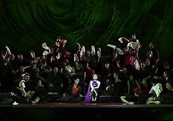 Juan Jesús Rodríguez y Ekaterina Bakanova, durante el segundo acto.