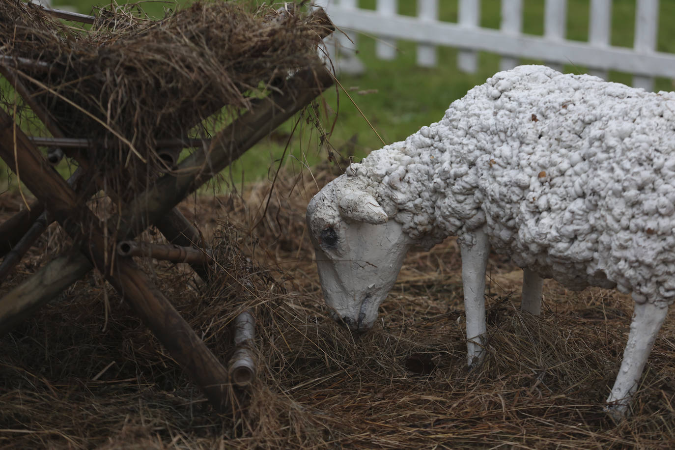 El belén del Ponticu enciende la Navidad en el Botánico de Gijón