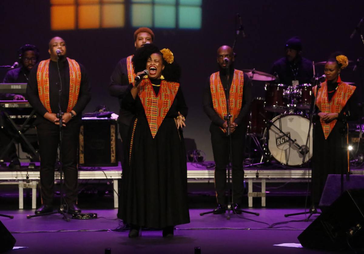 Concierto del Harlem Gospel Choir en el Teatro Jovellanos el pasado año.