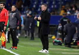 Luis Carrión, en el partido del Oviedo ante el Elche.