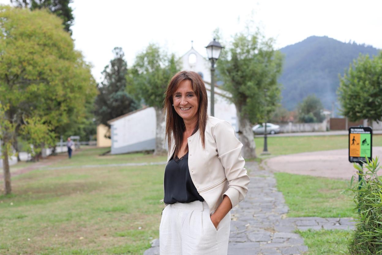 La alcaldesa, Marta Menéndez. 
