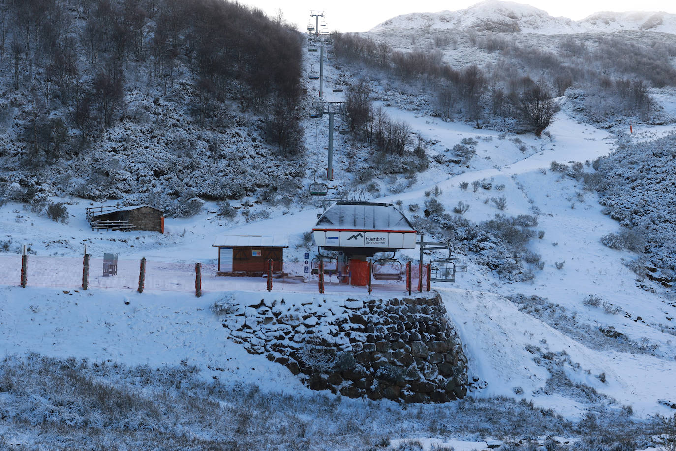 Fotos: Las primeras nieves en Asturias