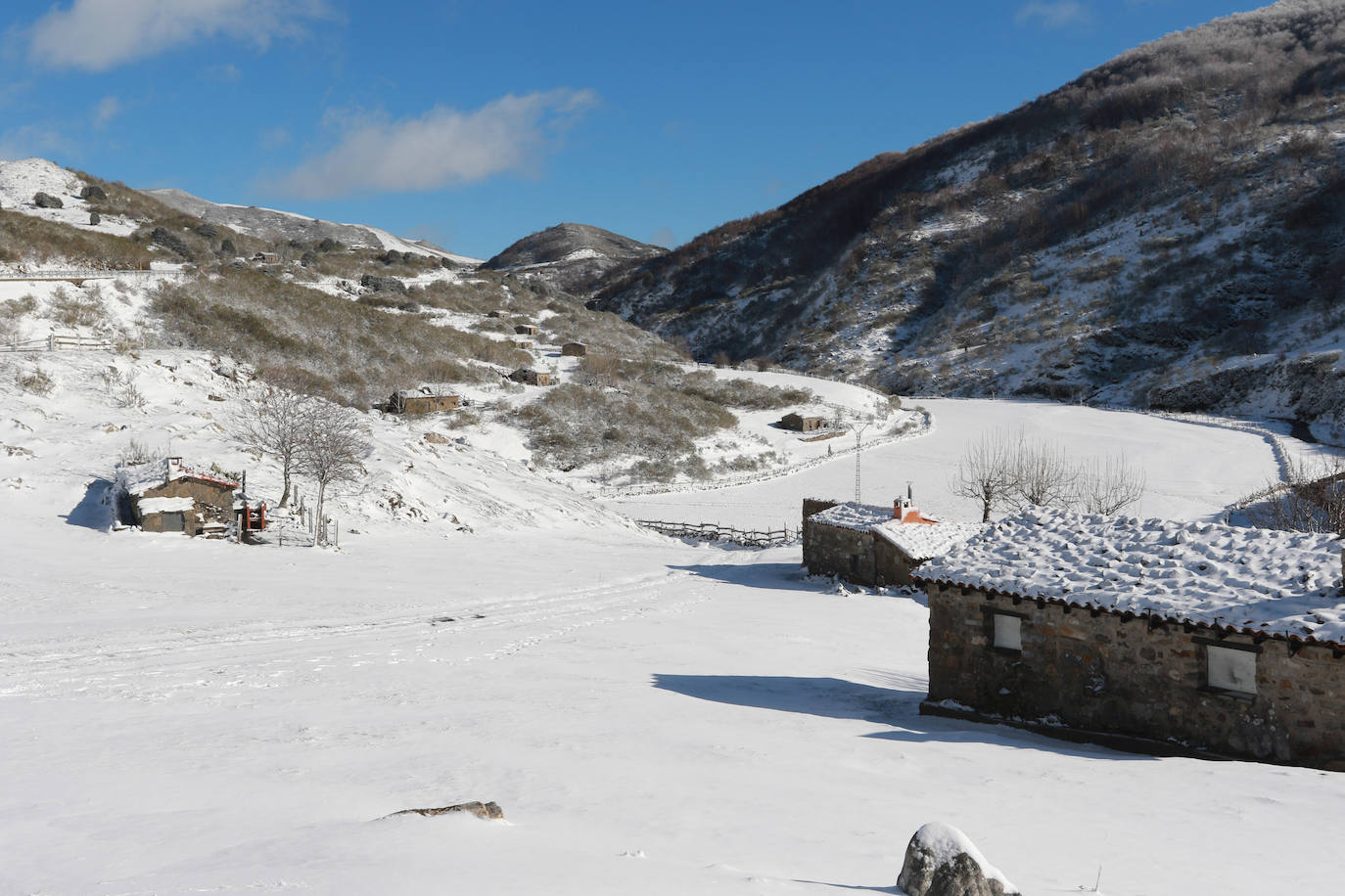 Fotos: Las primeras nieves en Asturias