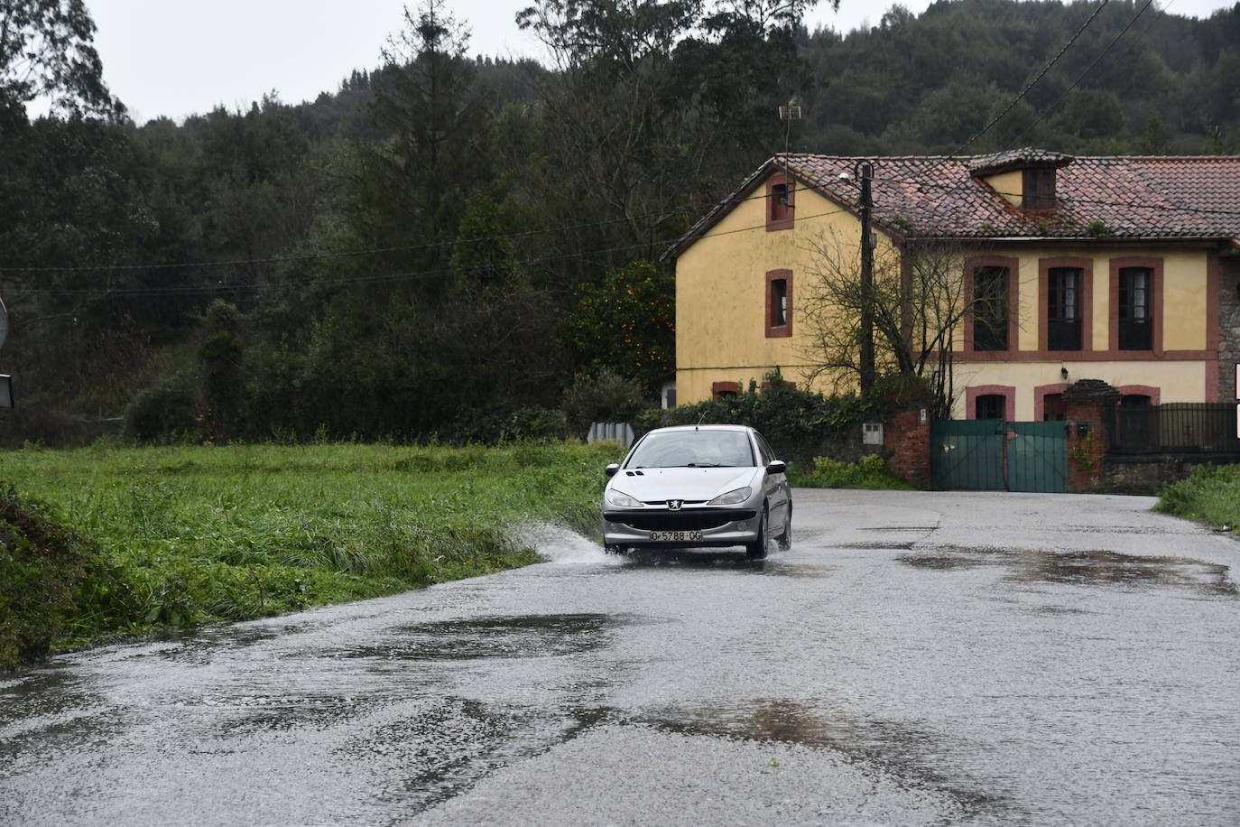 Fotos: Las consecuencias del temporal en Avilés: calles inundadas y árboles caídos