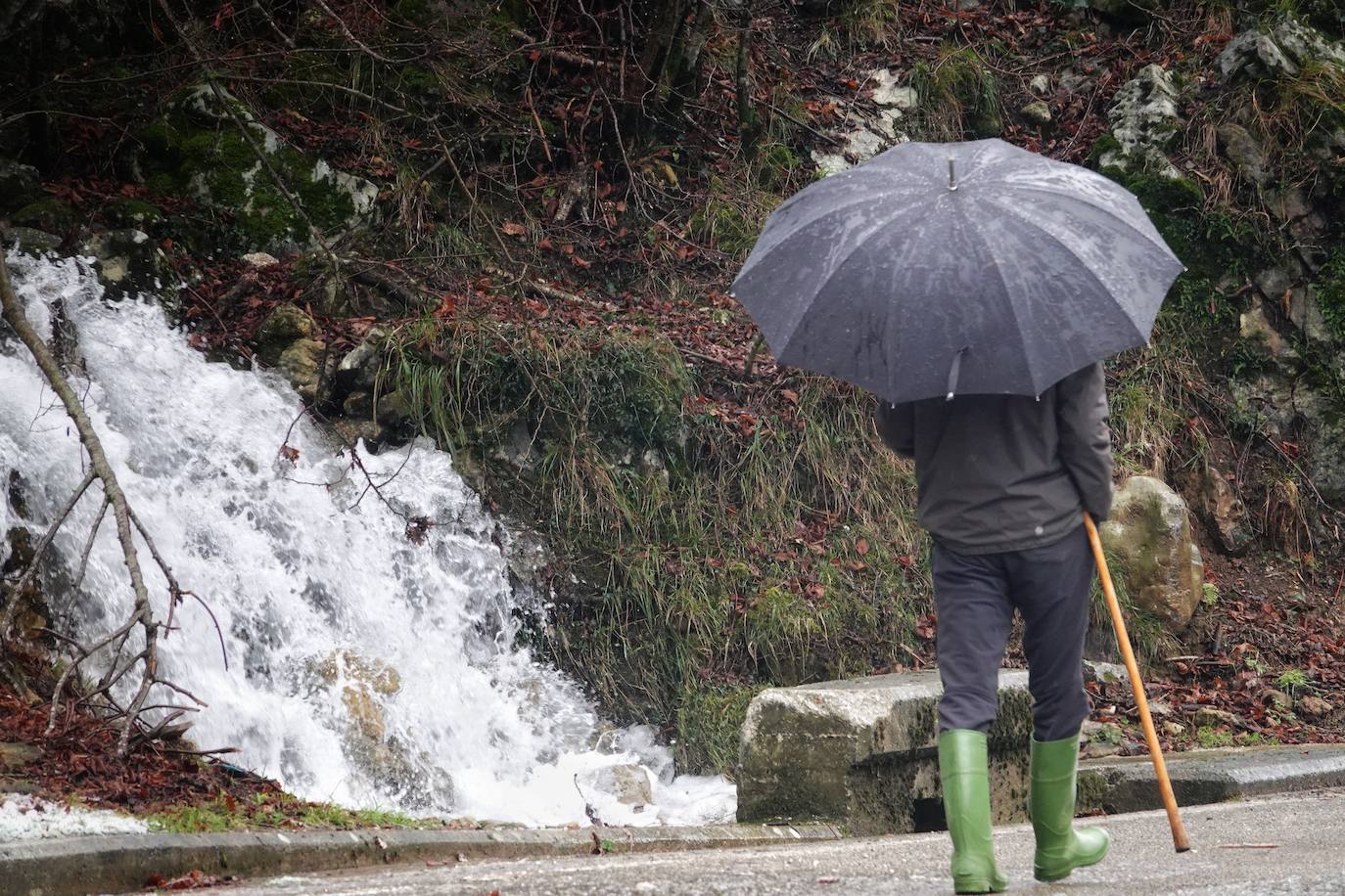 Fotos: Bajo la nieve en Cabrales