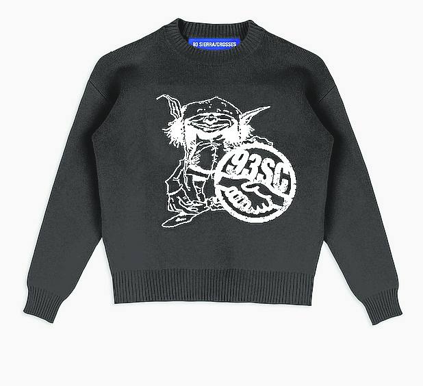 Una sudadera con el dibujo de un diañu.