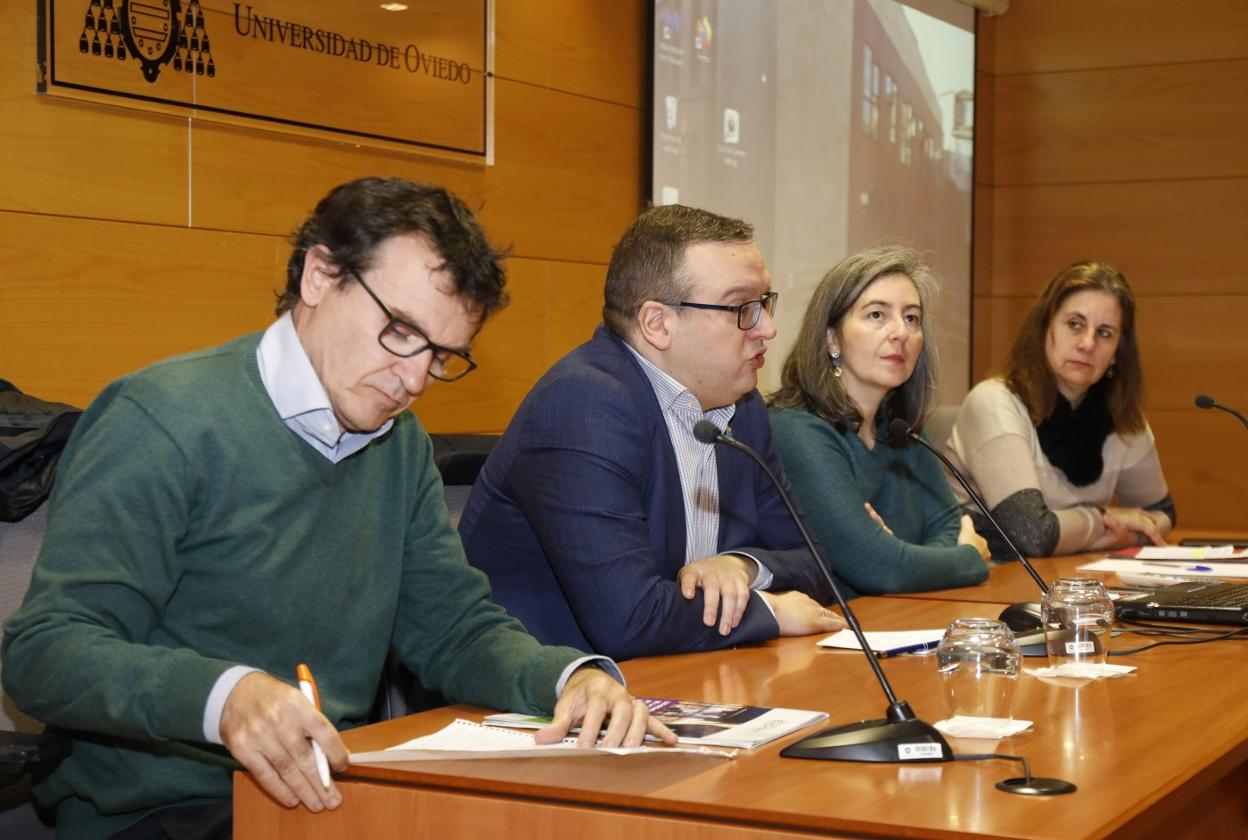 Alberto Casado, José Antonio Garmón, Elena Rúa y Nuria Delmiro. 