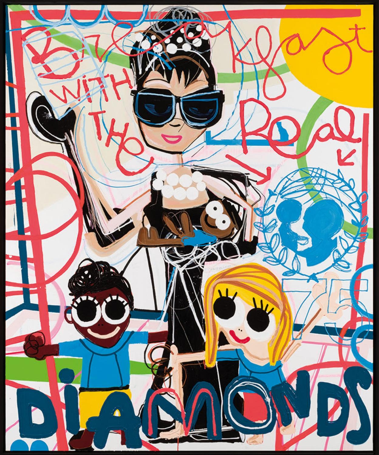 Obra de Miguel Caravaca 'Desayuno con diamantes'. 