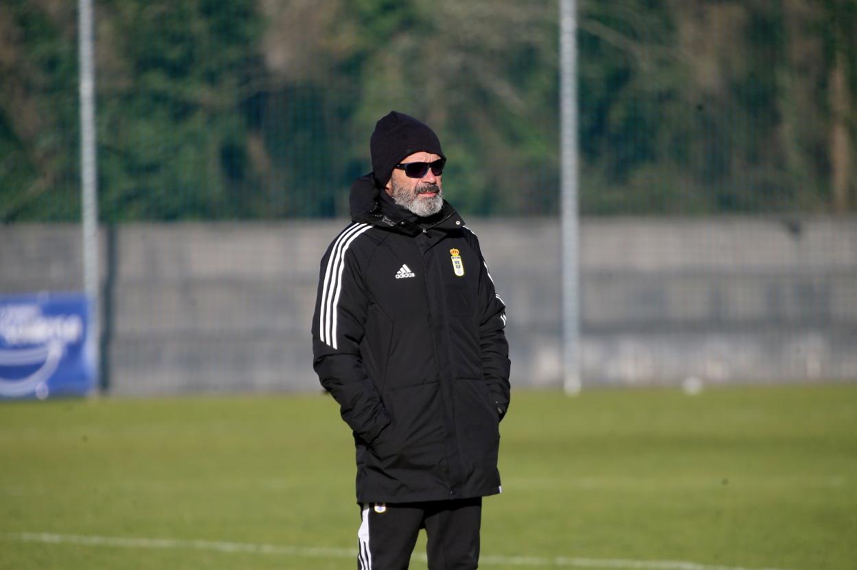 Cervera ayer en El Requexón. 