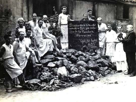 Panaderos de 'Zarracina', en 1935.