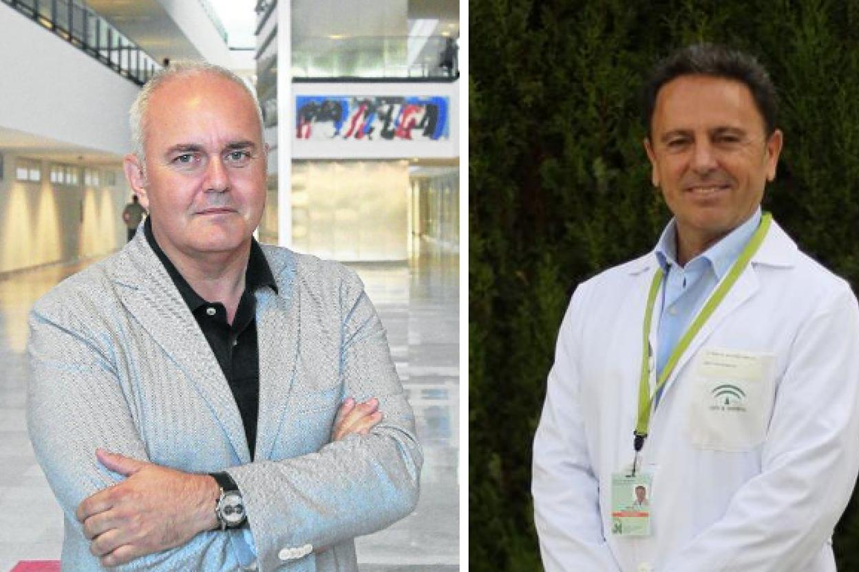 Luis Hevia, exgerente del HUCA, y Manuel Bayona, su homólogo de Cabueñes.