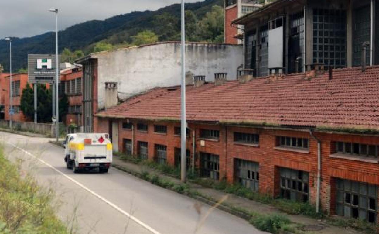 Instalaciones del antiguo Pozo Figaredo en Mieres.