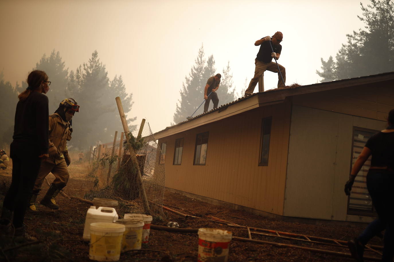 Fotos: El infierno de fuego de Chile