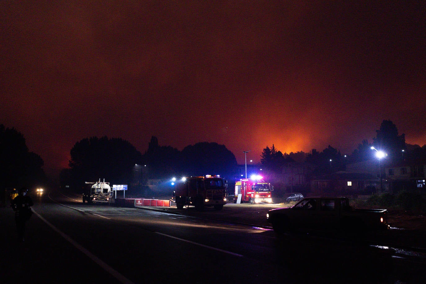 Fotos: El infierno de fuego de Chile
