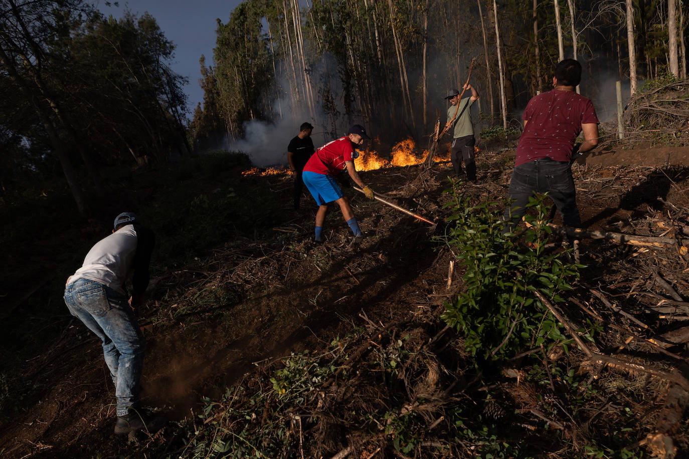 Fotos: El infierno de fuego de Chile