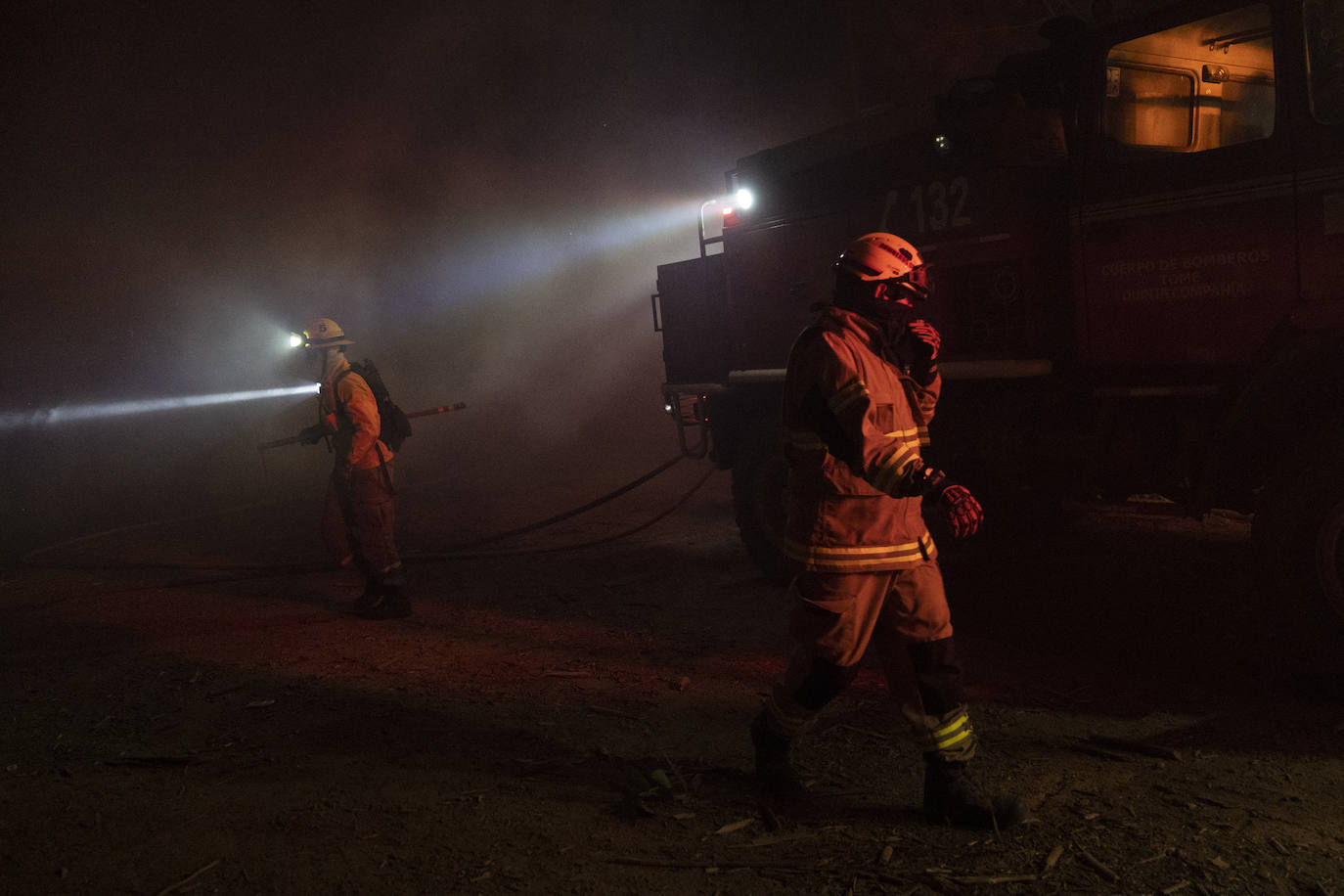 Fotos: El infierno de fuego de Chile