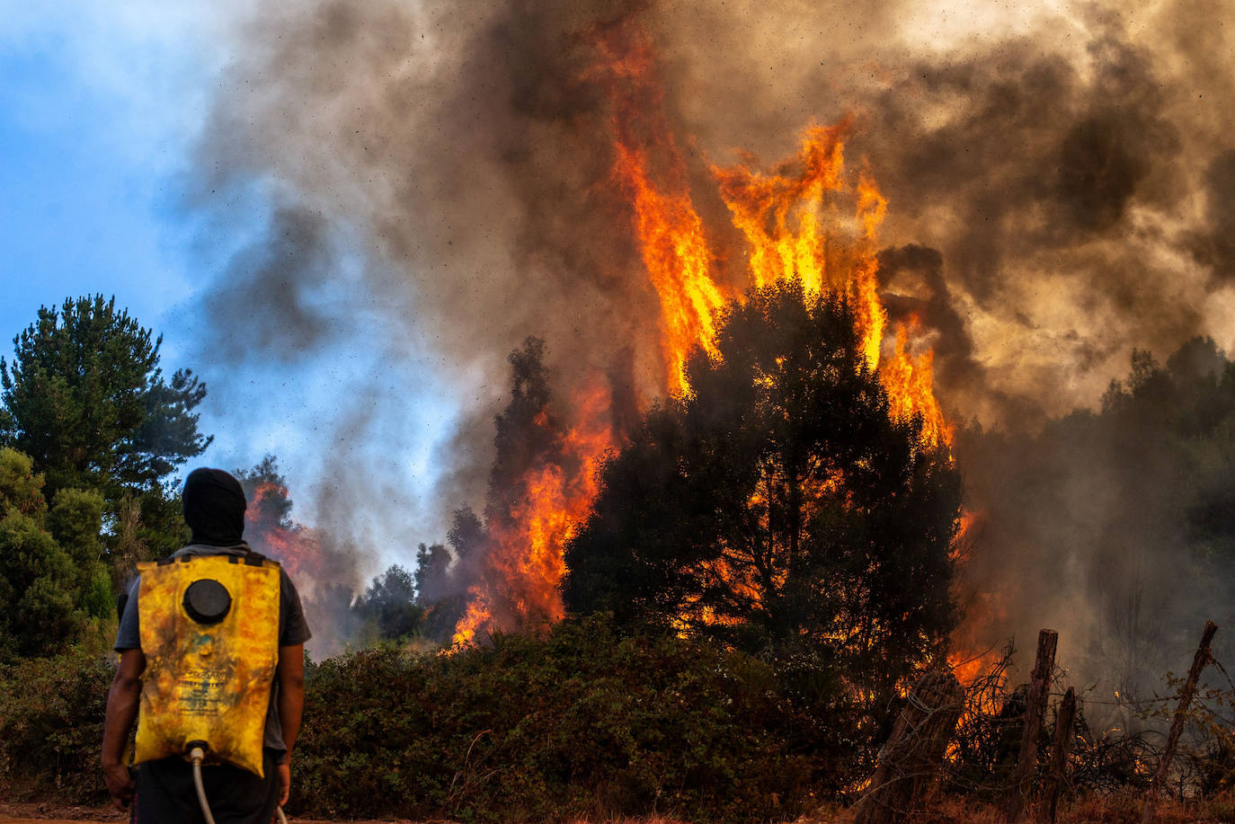 Fotos: El infierno de fuego de Chile