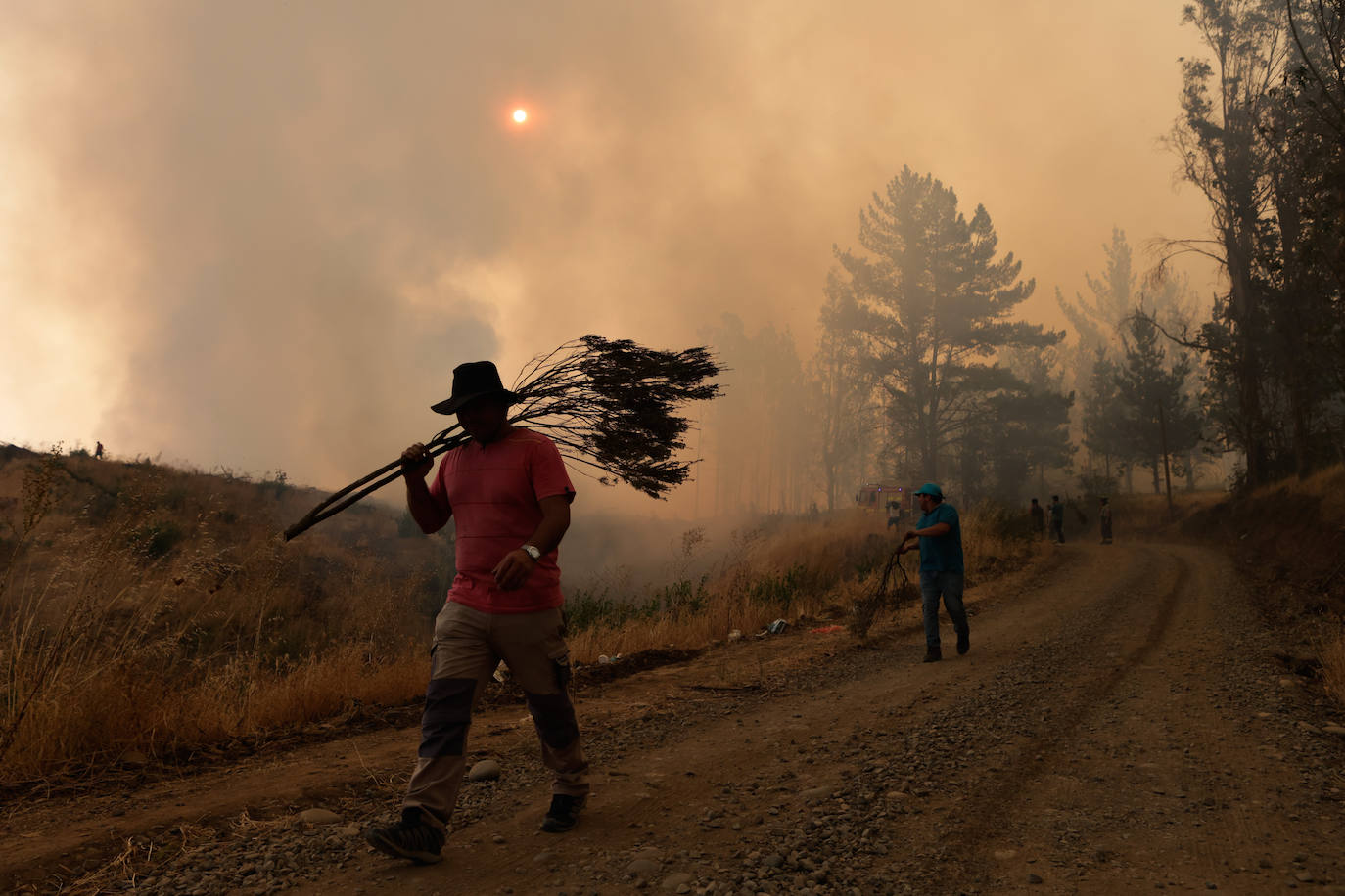 Fotos: El infierno de fuego de Chile