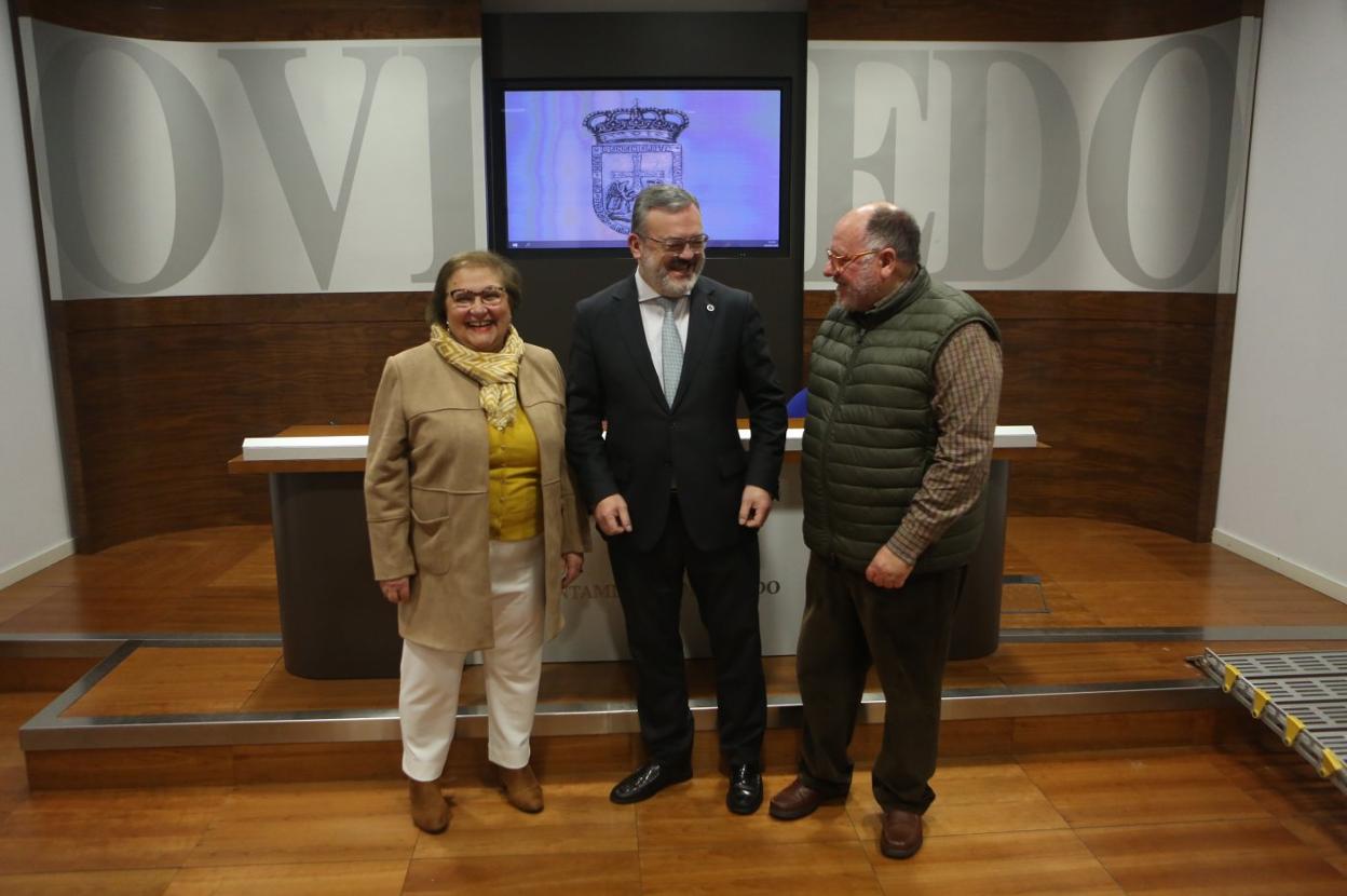 Amanda Álvarez, Alfredo García Quintana y Carlos Guardado. 