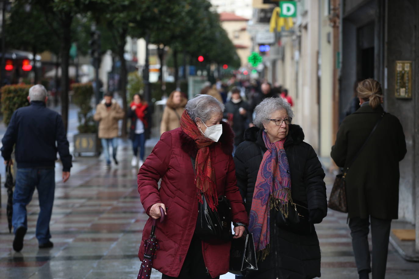 Fotos: Asturias, bajo el frío, la nieve y la lluvia