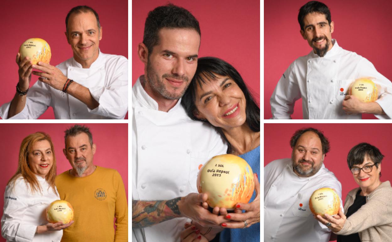 Pedro Martino, Yume, Farragua, Married Cocina y El Centro, los nuevos soles Repsol asturianos.