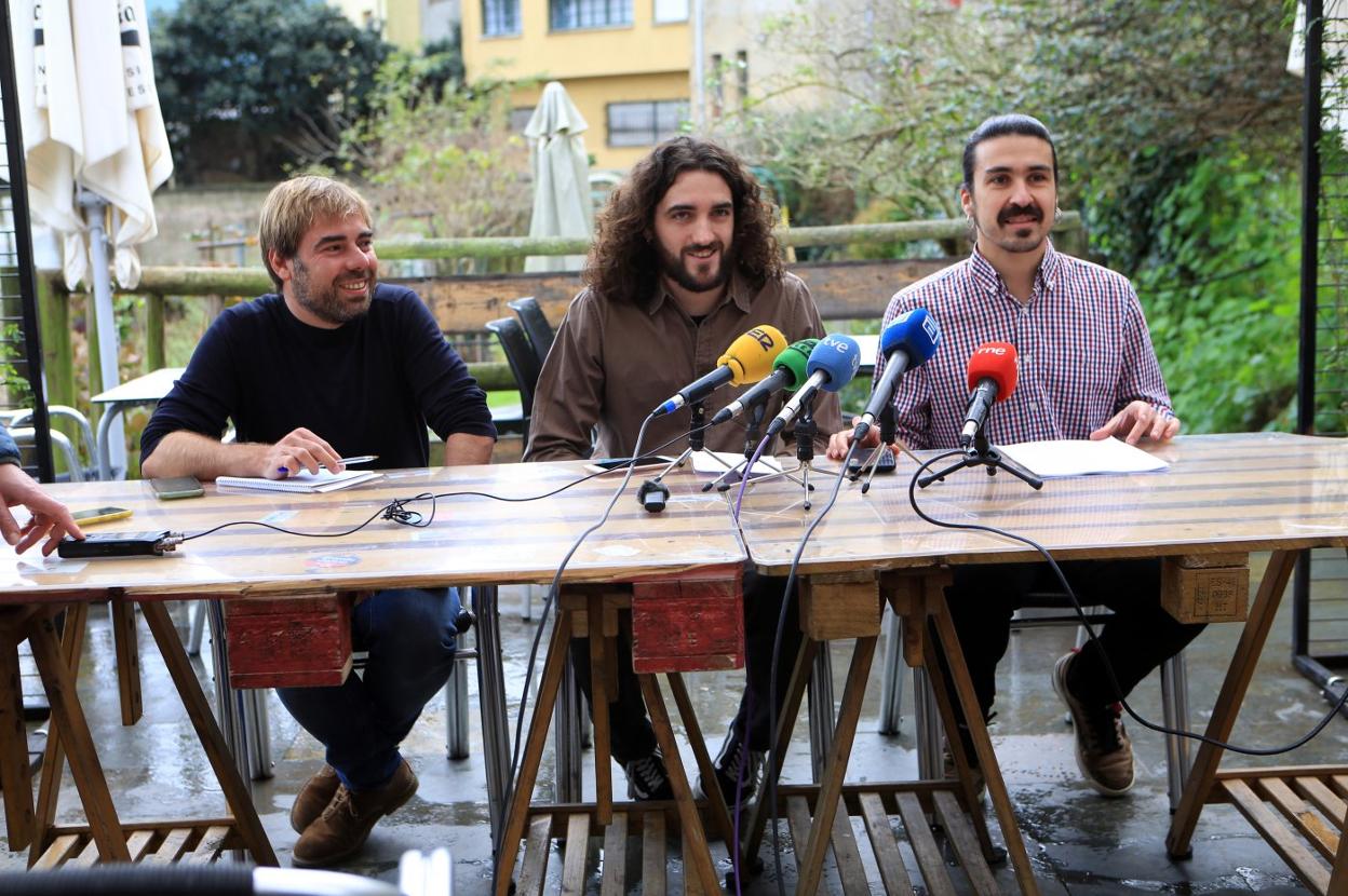 Daniel Ripa, Jorge Fernández y Andrés Fernández Vilanova 'Ron'. 